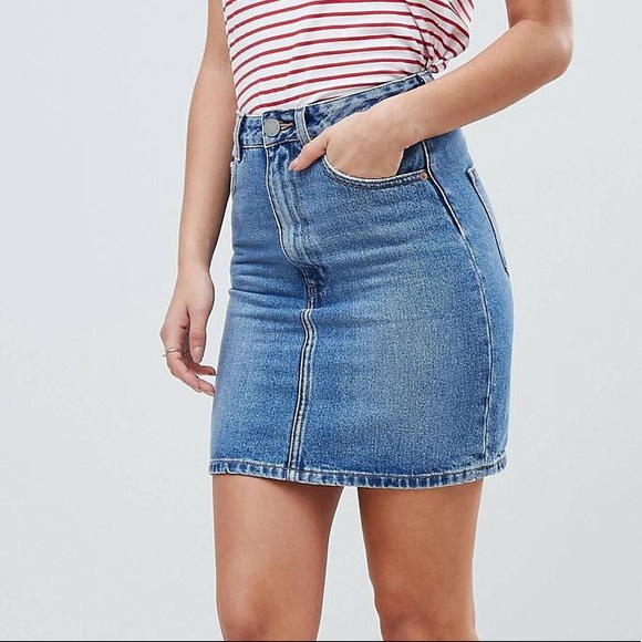 denim skirt asos